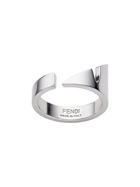 fendi corner bugs motif ring